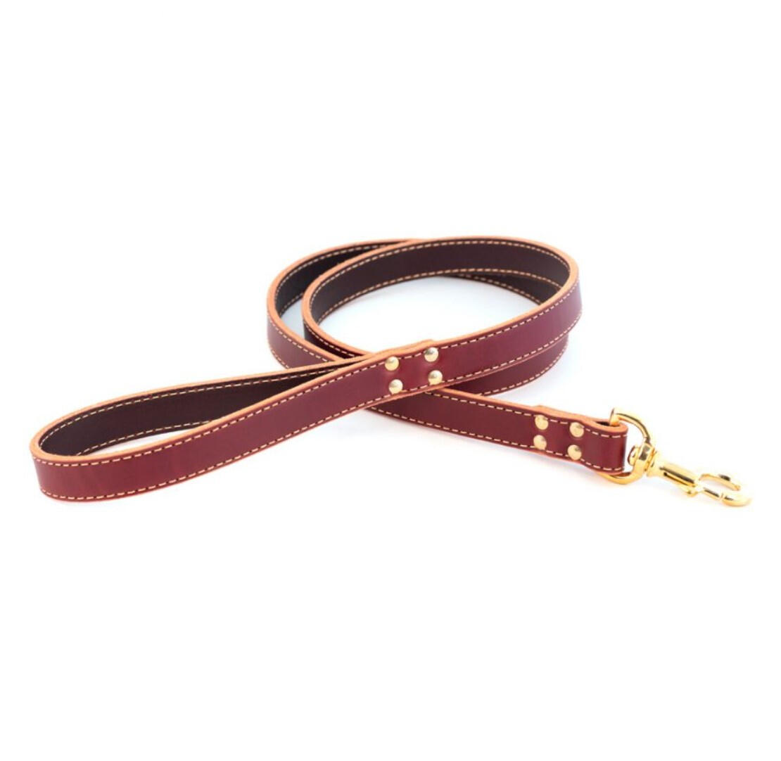 Lake Country Stitched Leash - Auburn Leathercrafters